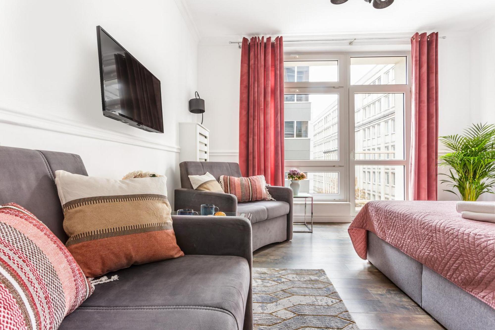 Charming Apartment In The City Center Warszawa Exteriör bild